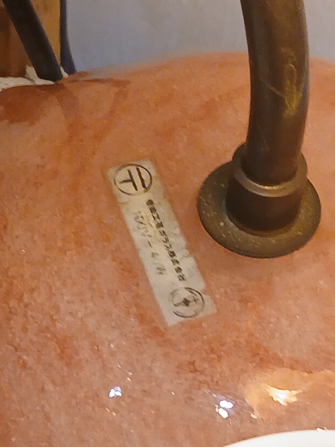 70s 요코하마 핑크글라스 테이블 조명 상품이미지4