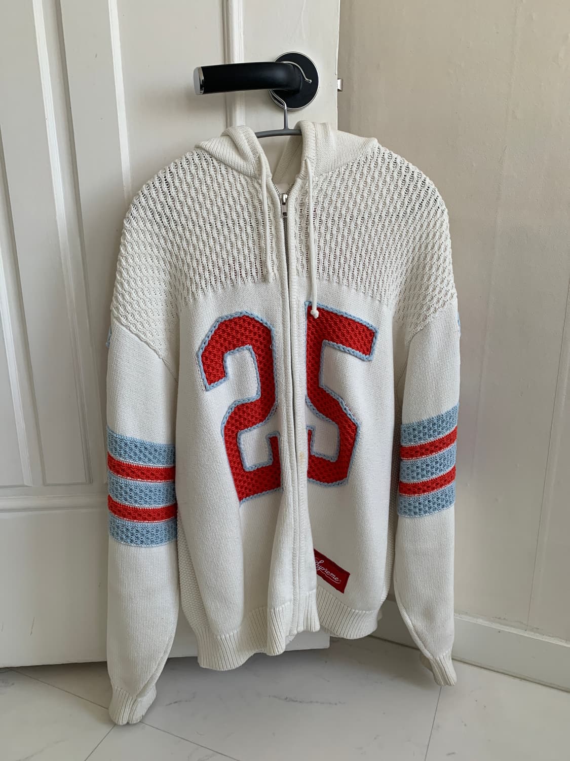 슈프림 니트 집업 L 상품이미지2