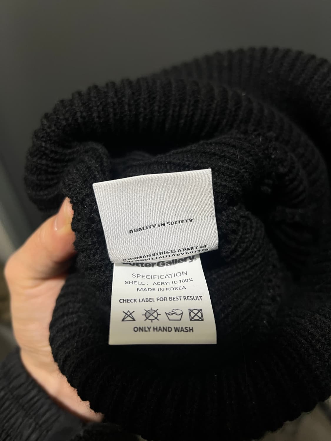 가터갤러리 비니 블랙 상품이미지2