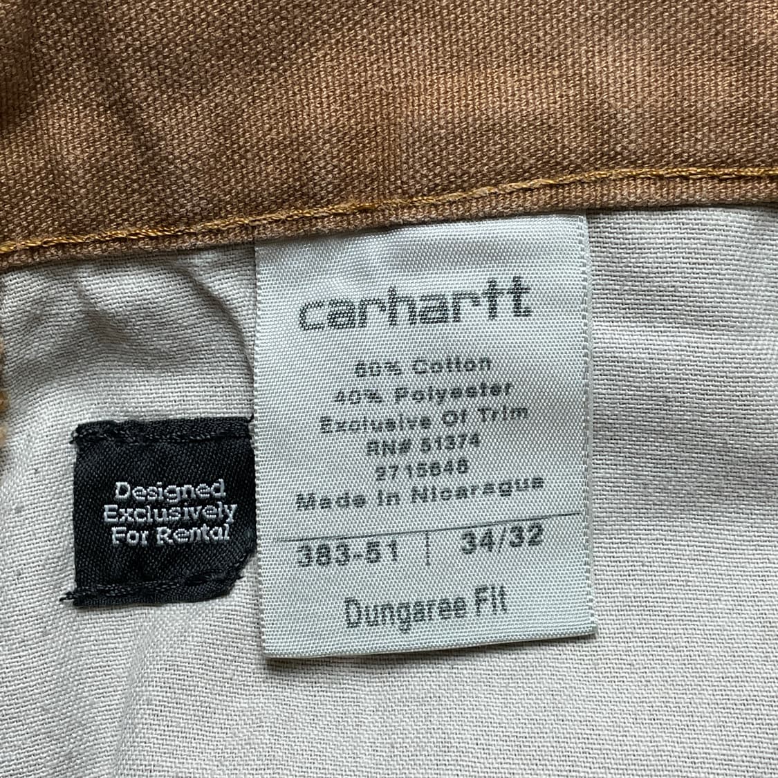 CARHARTT 칼하트 빈티지 카멜 싱글니 워크팬츠 상품이미지9