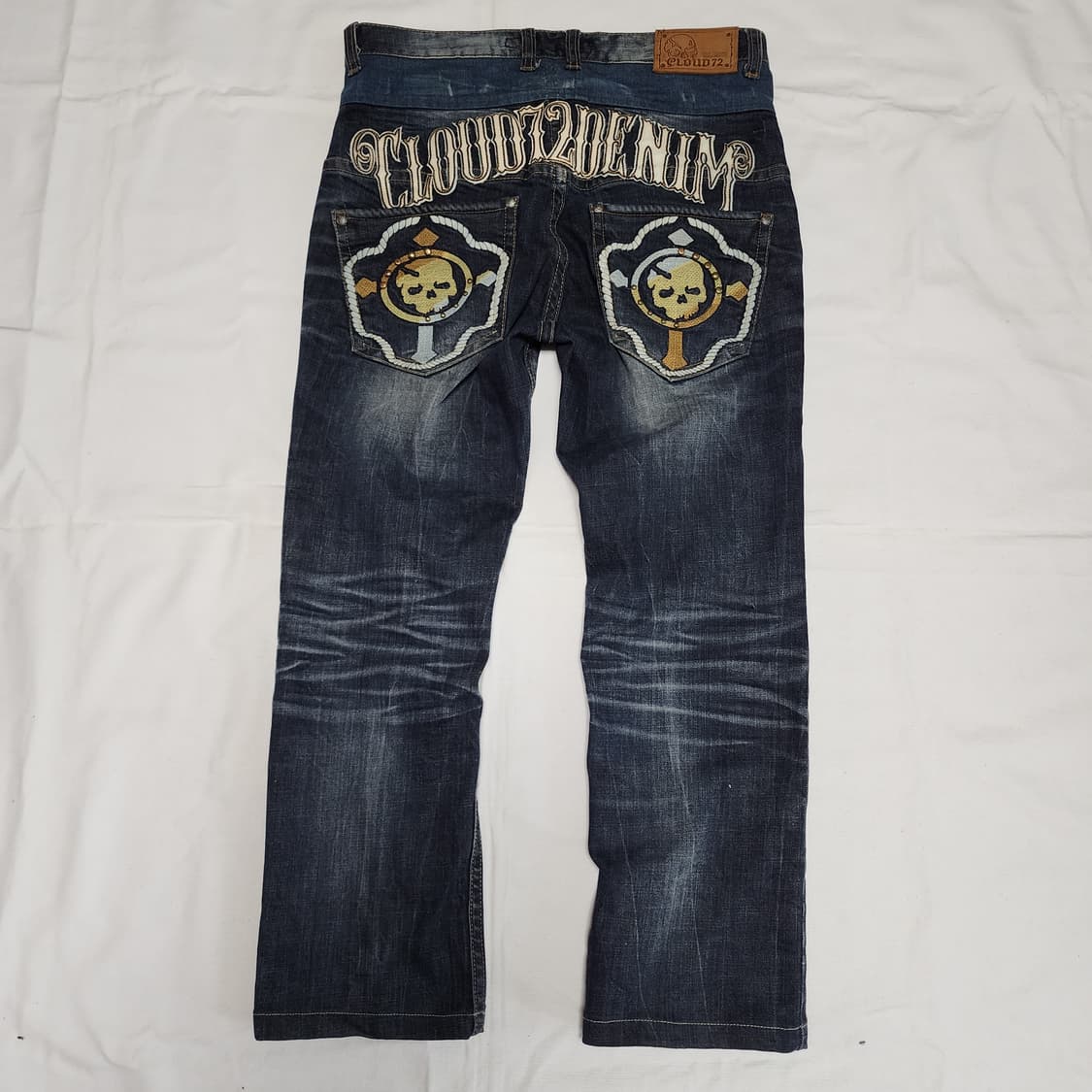 CLOUD72 오리엔탈 레이어드 워싱 데님팬츠 상품이미지2