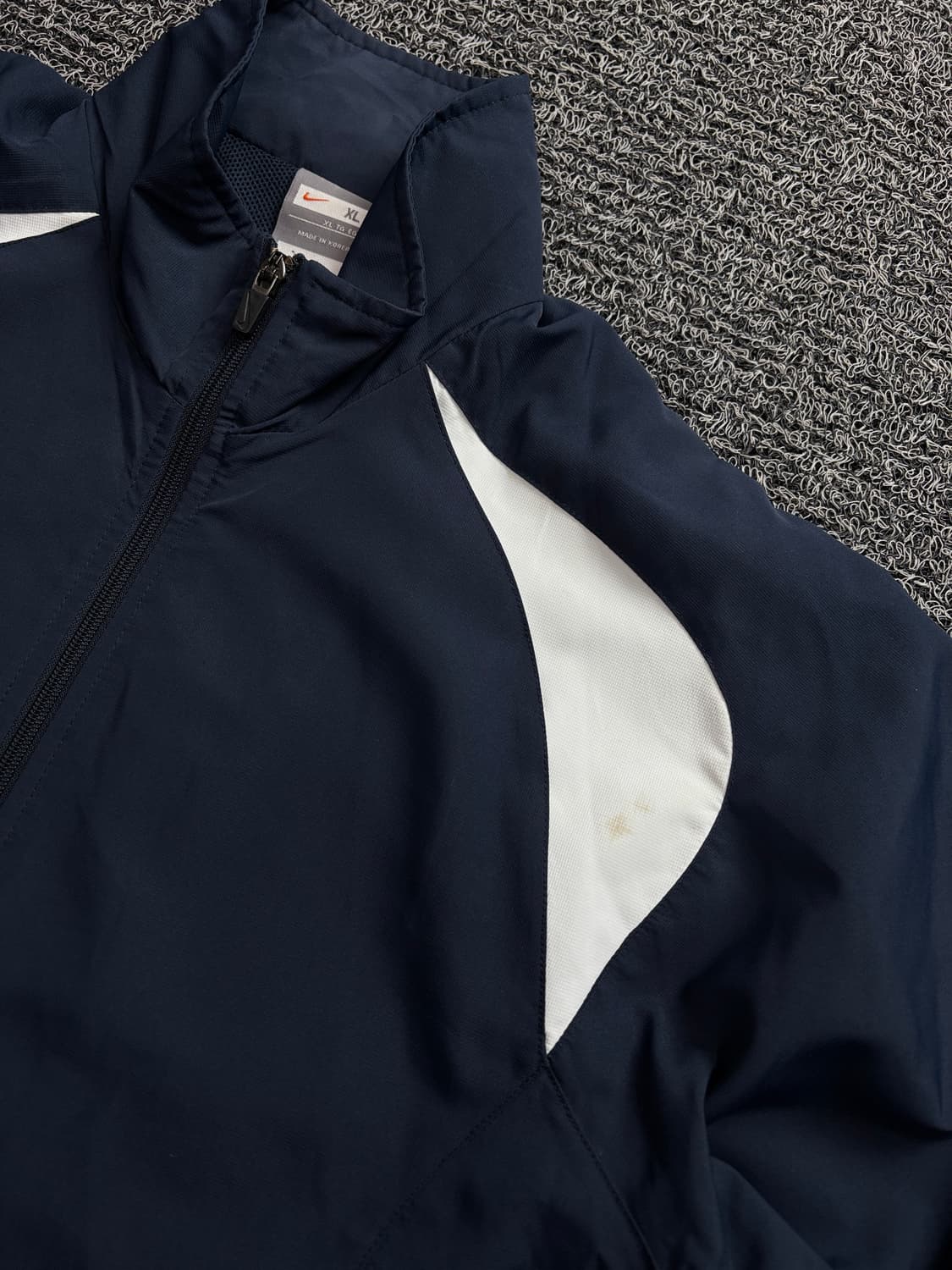 00s 나이키 올드스쿨 스우시 네이비 배색 바람막이 자켓 2203 상품이미지5