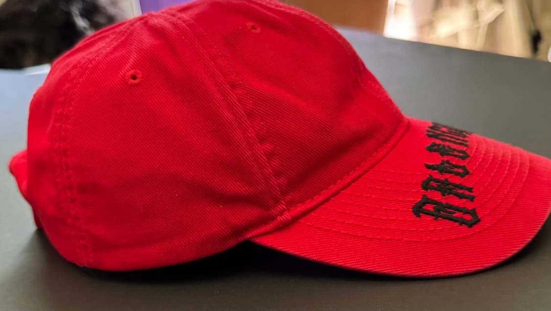 Balenciaga Gothic Logo Baseball Cap 상품이미지7