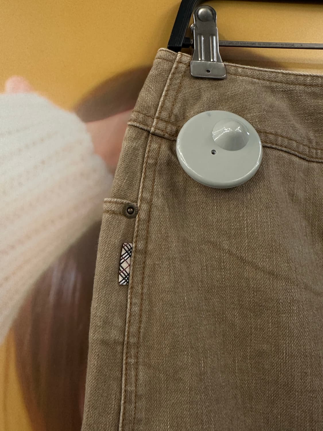 BURBERRY 버버리 브라운 데님롱스커트 상품이미지3