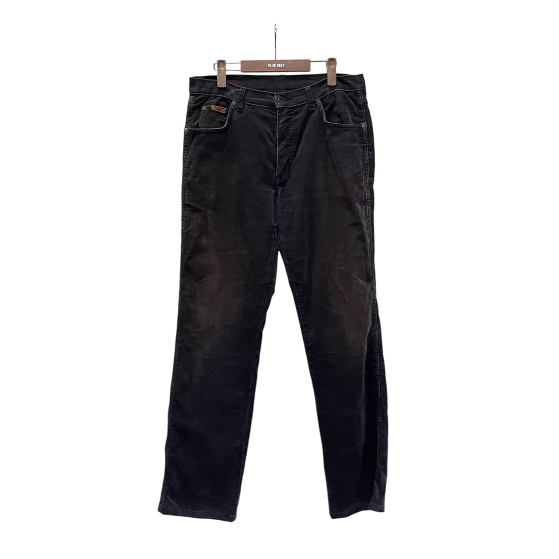 Wrangler 랭글러 코듀로이 팬츠 레귤러핏 백 로고 디테일 네이비 상품이미지1