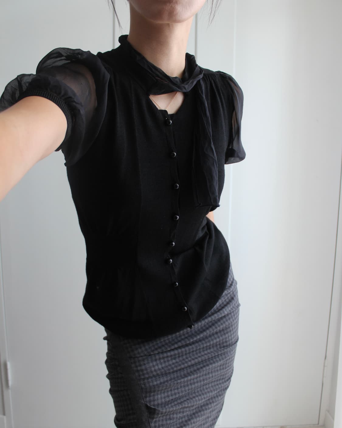 DKNY silk ribbon blouse 상품이미지6