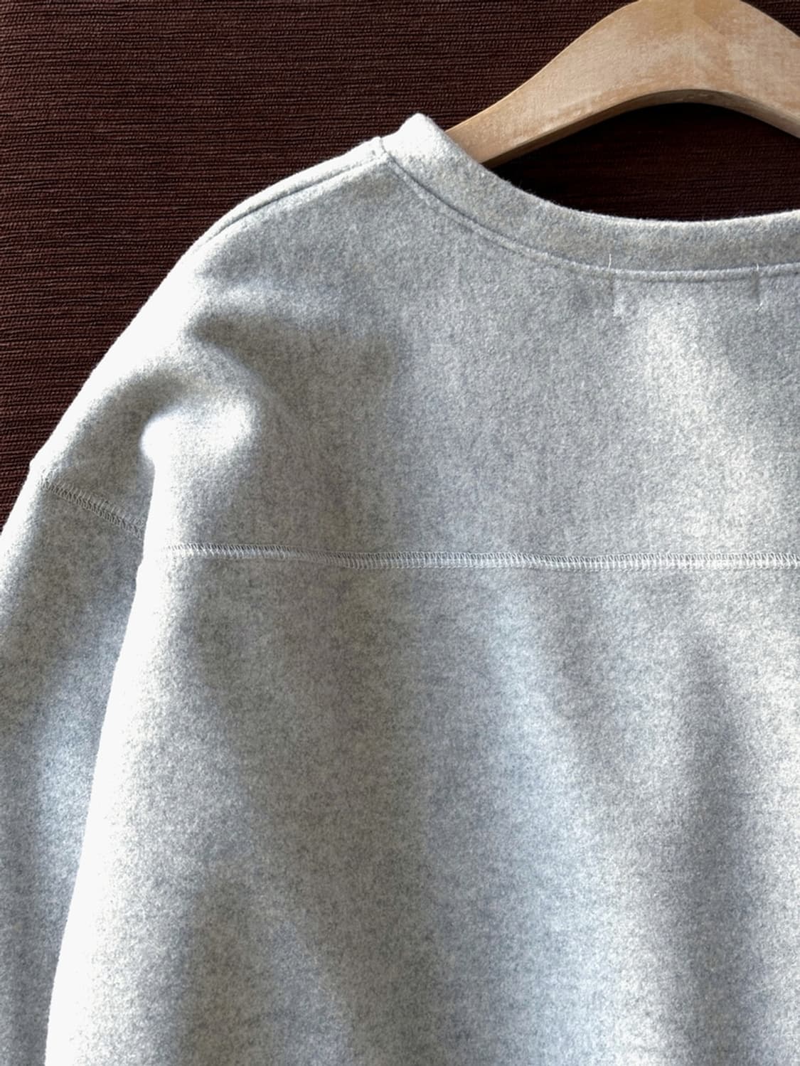 Felted fabric wide silhouette cardigan j 상품이미지7