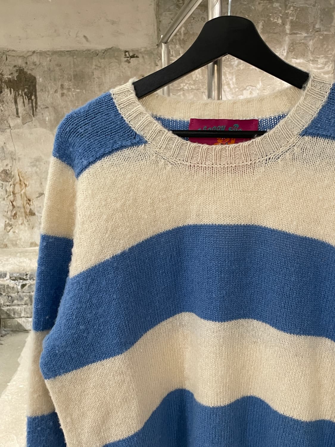 하울린 쉐기 베어 도플러 청키 스트라이프 니트 상품이미지2