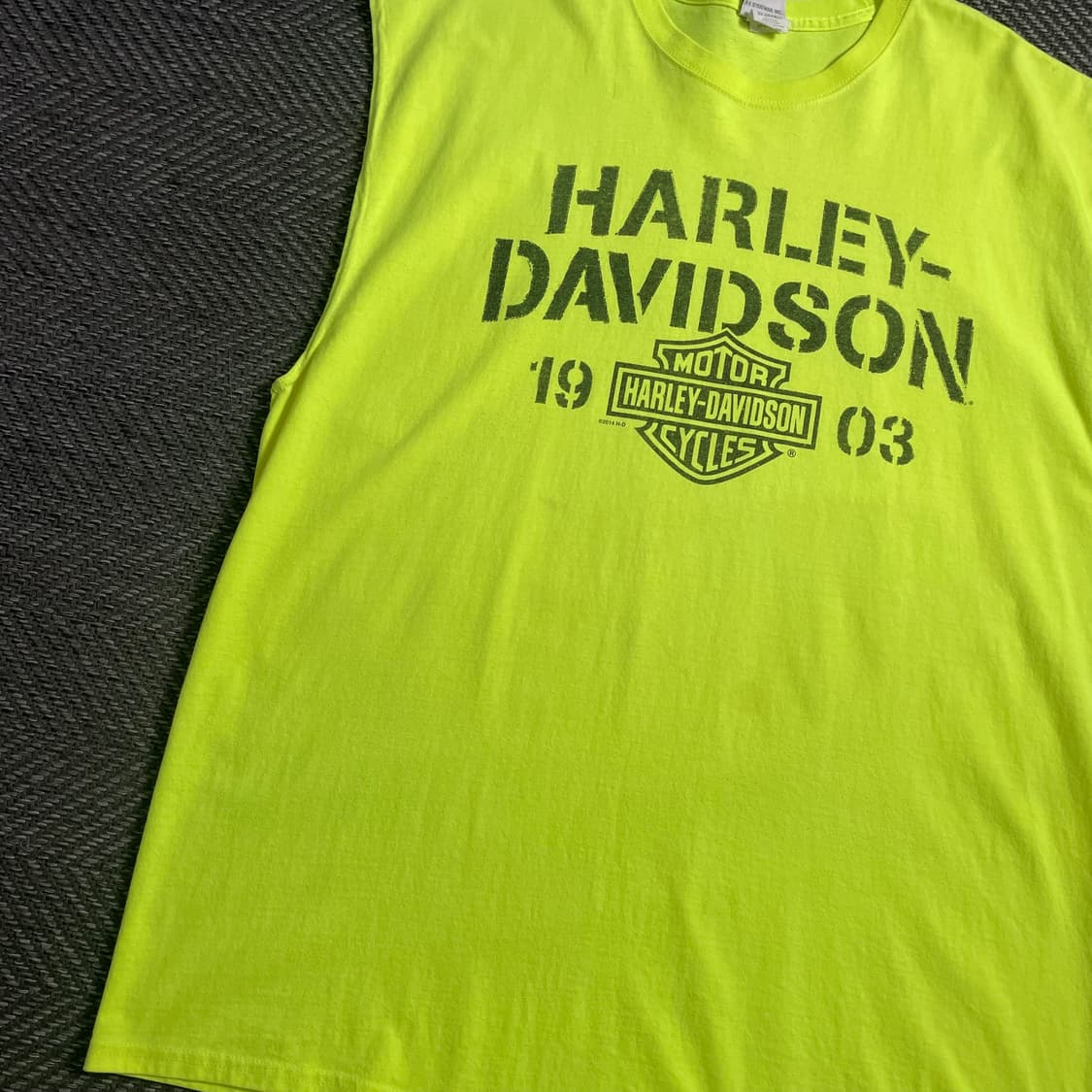 할리데이비슨 빅로고 올드스쿨 박시핏 슬리브리스o 4639 상품이미지3