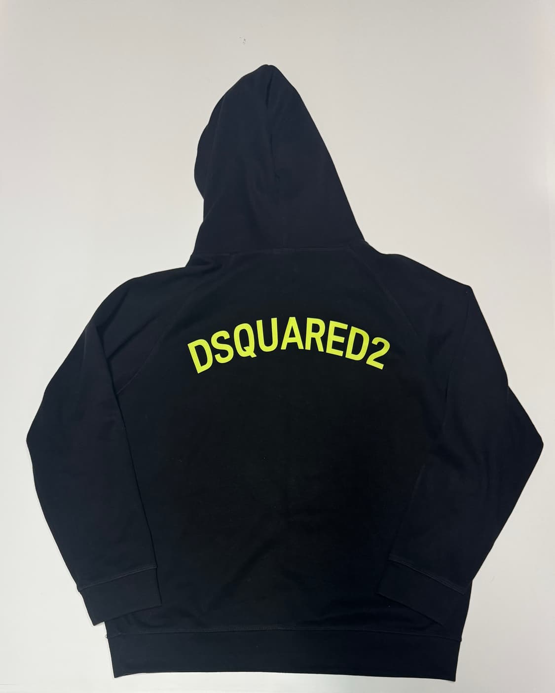 디스퀘어드 2 네온 스펠 아웃 기모 후드티 XL 블랙 상품이미지1