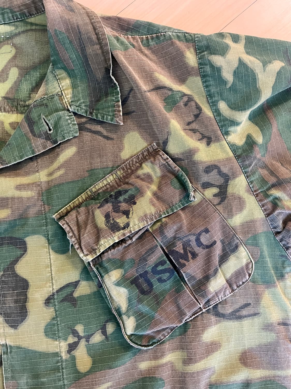 60s 오리지널 USMC ERDL 정글 퍼티그 자켓 상품이미지4