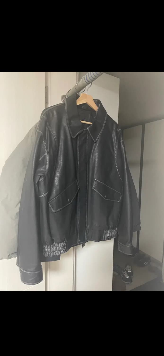 패러킷(parakeet) 빈티지 CWU 레더 자켓 (블랙) 상품이미지1