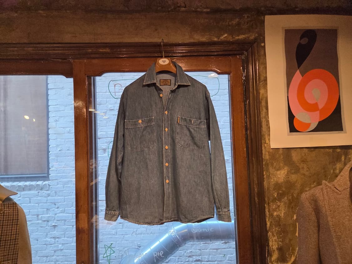 90'S 아르마니진 데님셔츠  상품이미지7