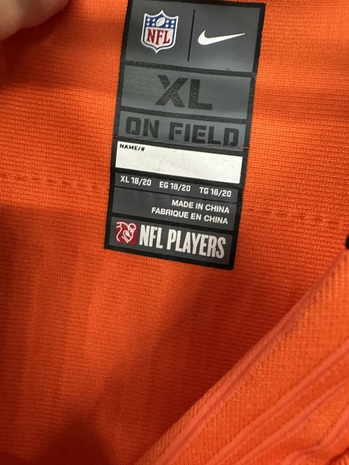 [XL] NIKE 나이키 DENVER BRONCOS NFL 풋볼저지 상품이미지5
