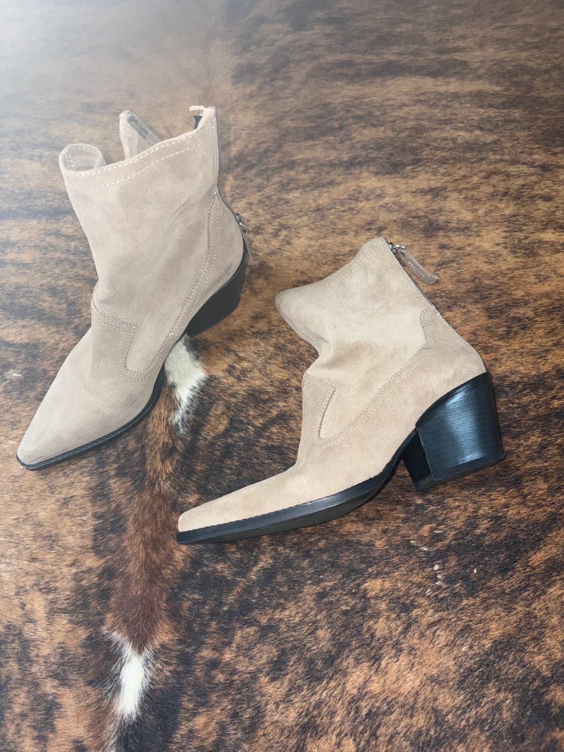 자라 스웨이드 앵클 부츠 상품이미지3