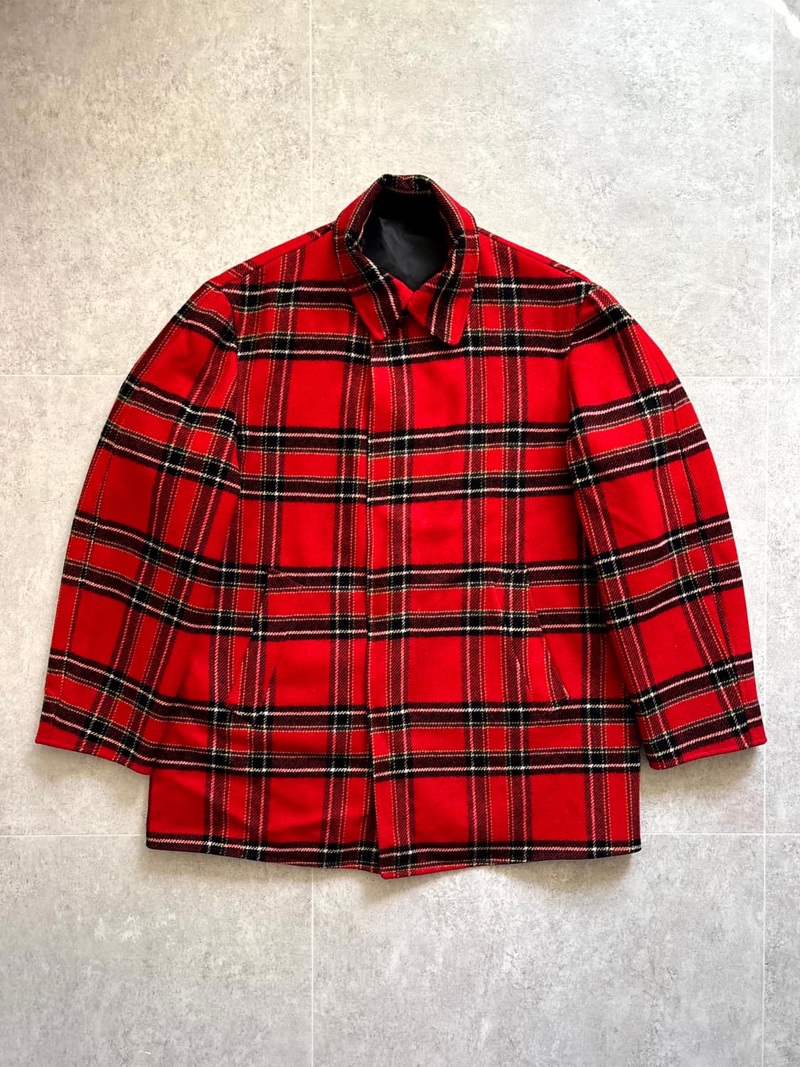 60~70's 펜들턴 리버시블 체크 울 자켓 100~105 상품이미지1