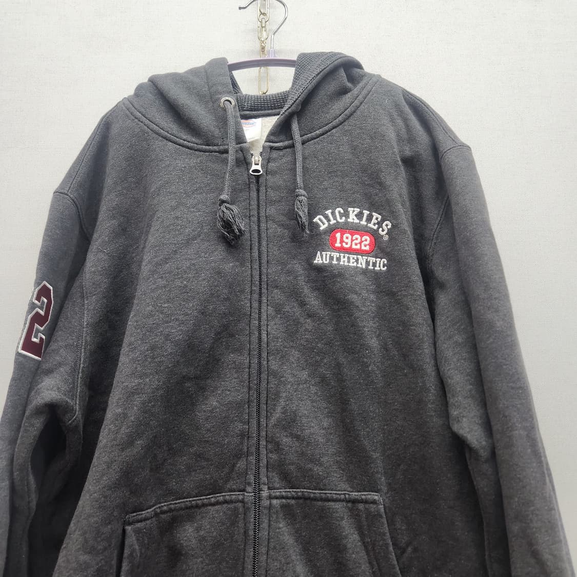 디키즈 로고자수 오버핏 후드집업 M(XL) 상품이미지2