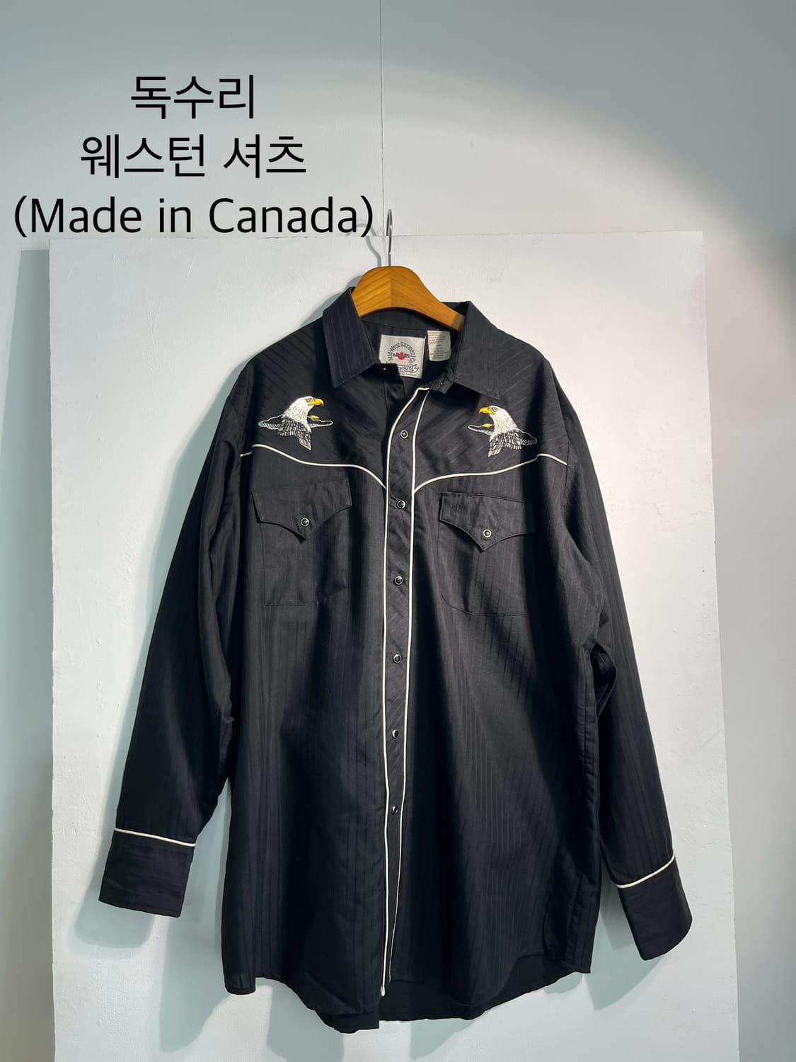 Canada 캐나다 독수리 웨스턴 셔츠 L (Canada made) 상품이미지1