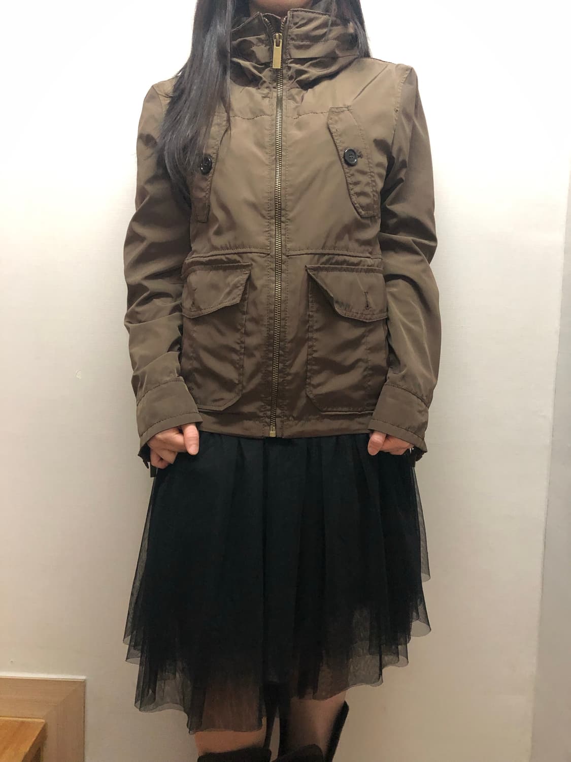 빈티지 자라 맨 올리브 카키 펑크 포켓 자켓 상품이미지6