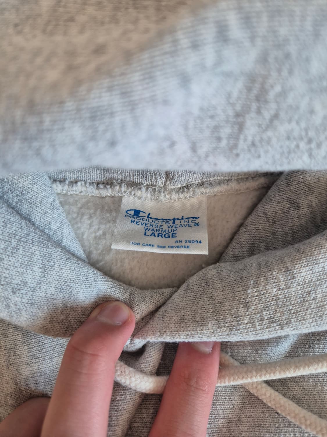 챔피온 블루택 재팬 후드티 L 상품이미지3