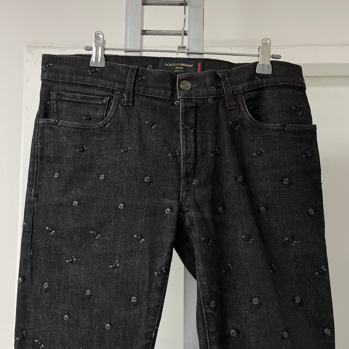 돌체앤가바나 흑청 디테일 데님 팬츠 46 상품이미지6