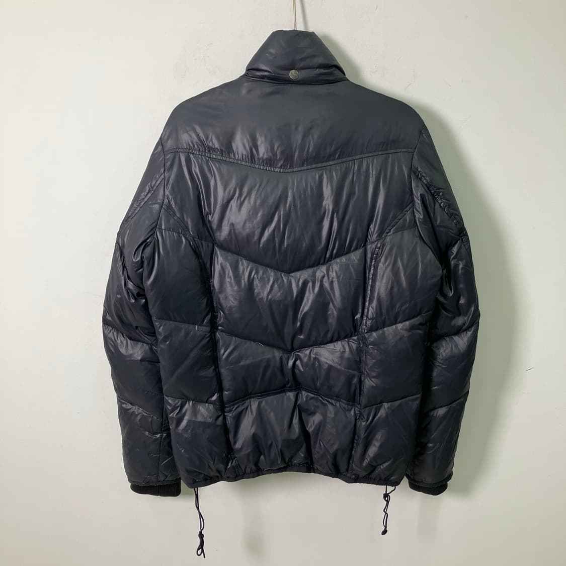 디젤 블랙 바이커 다운 패딩 M 상품이미지2