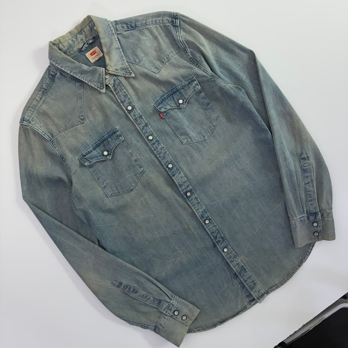 Levi's  리바이스 클래식 웨스턴 레드탭 데님셔츠 상품이미지2