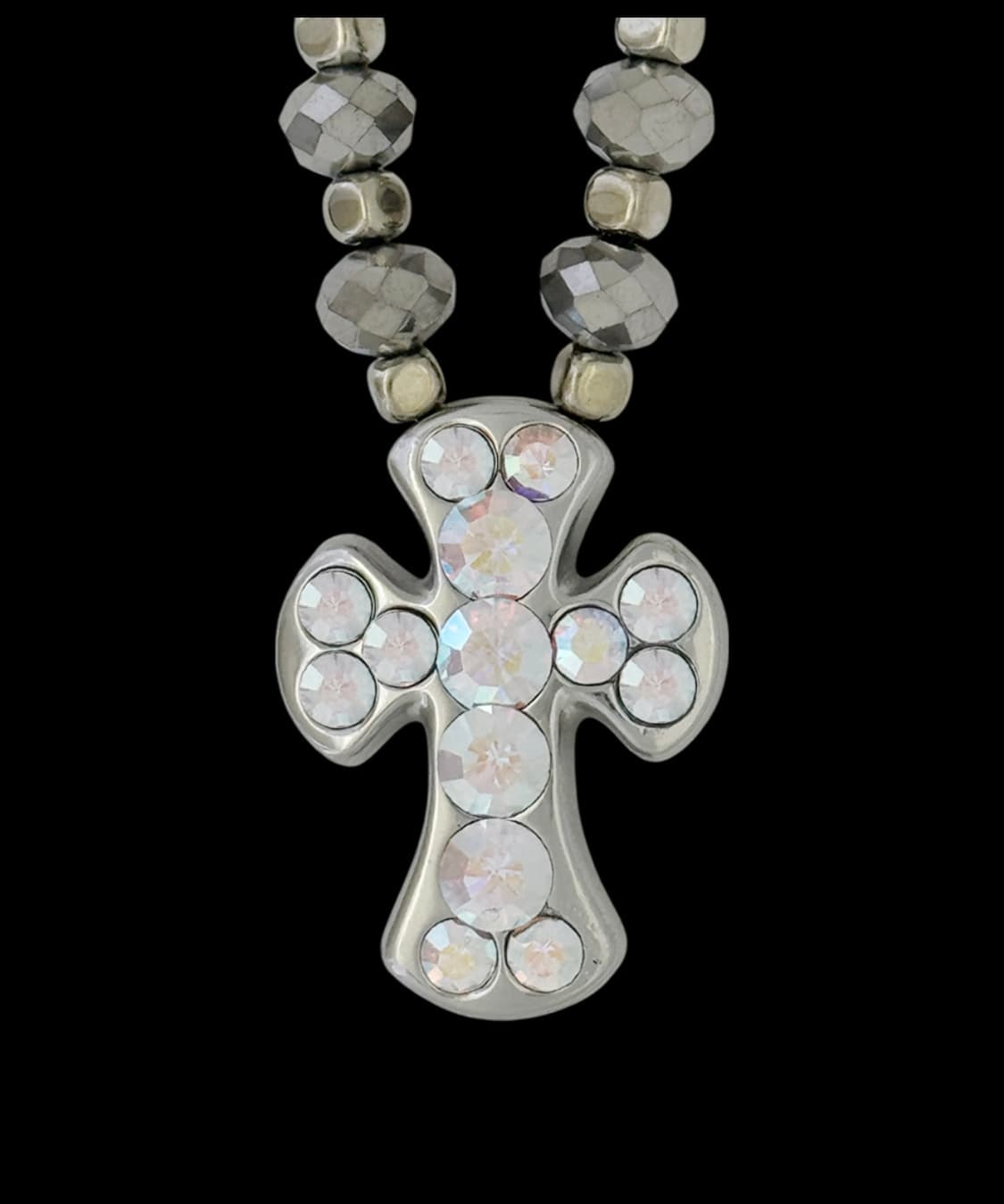 (18inch) b.b.simon 비비시몬 스와로브스키 목걸이 실버 상품이미지7