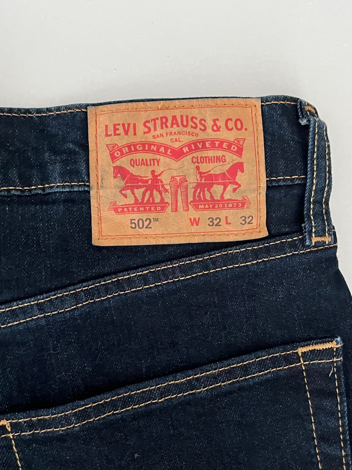 32) 리바이스 502 웜 데님 진청 상품이미지4