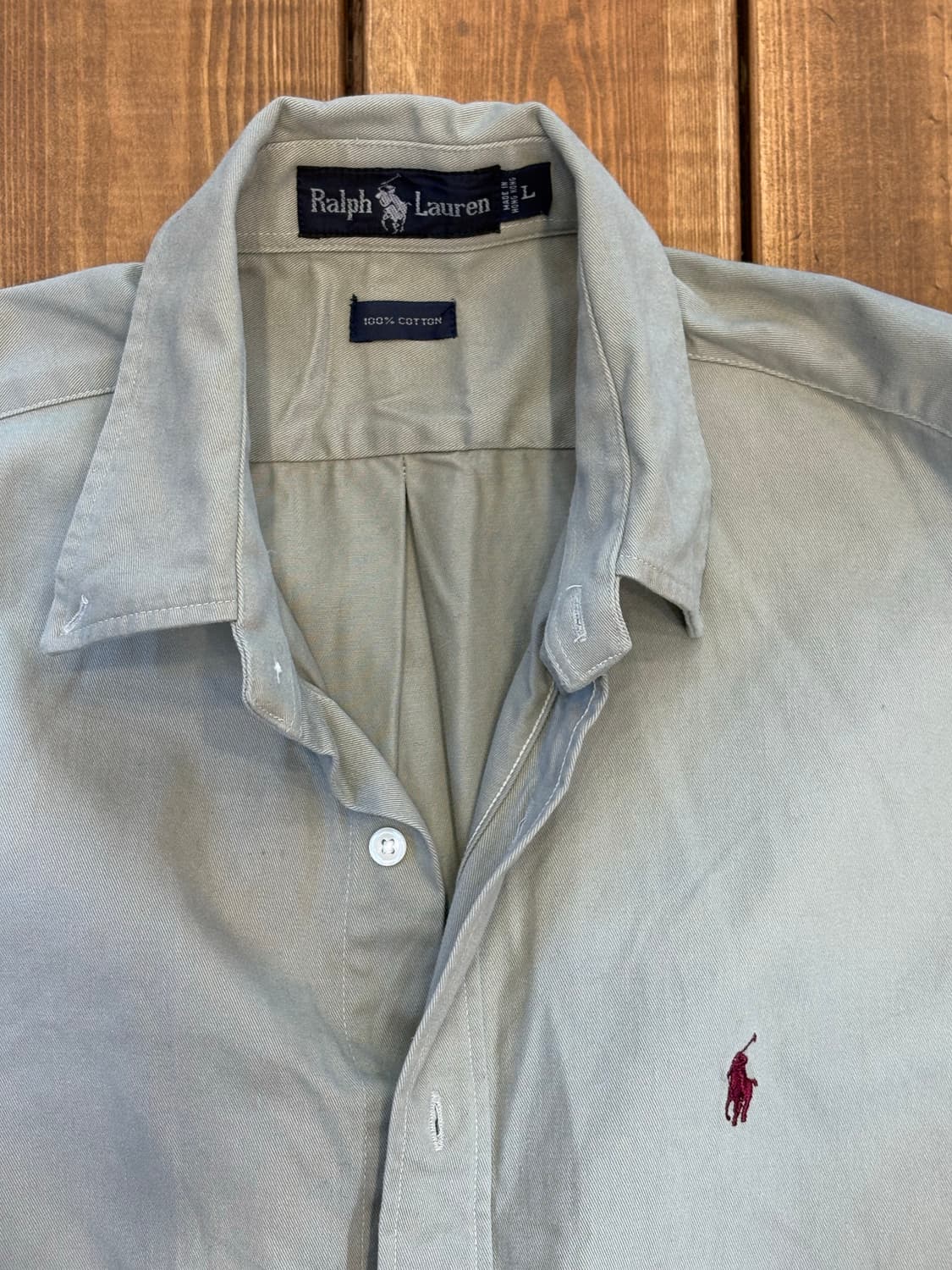 폴로 카키 루즈핏 셔츠 상품이미지5