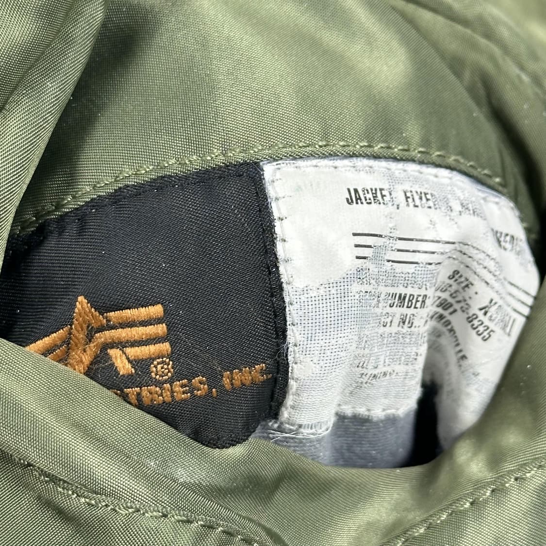 알파인더스트리 리버시블 MA-1 항공점퍼 XS 상품이미지6