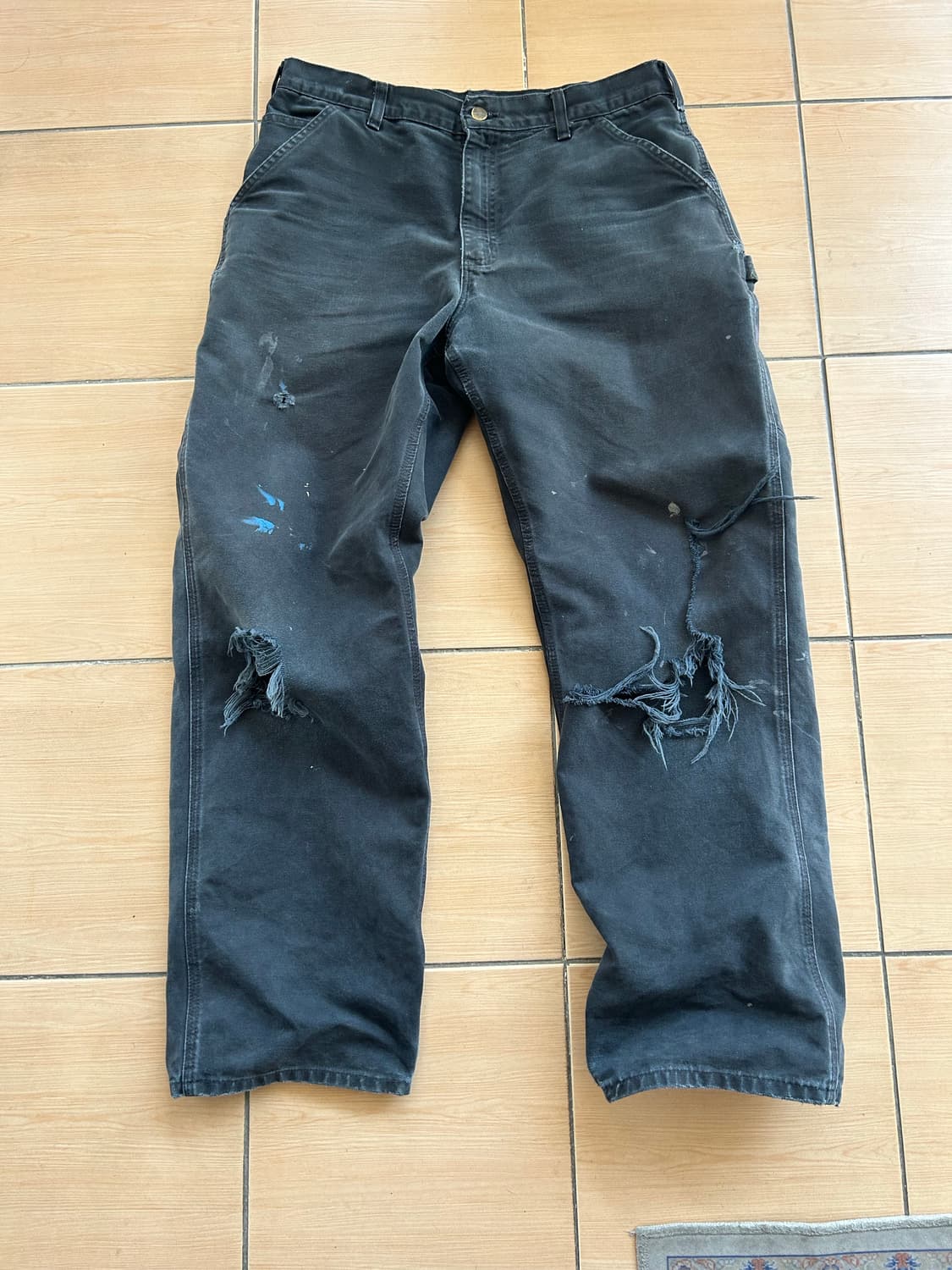 칼하트 B11 싱글니 블랙 34in 상품이미지1