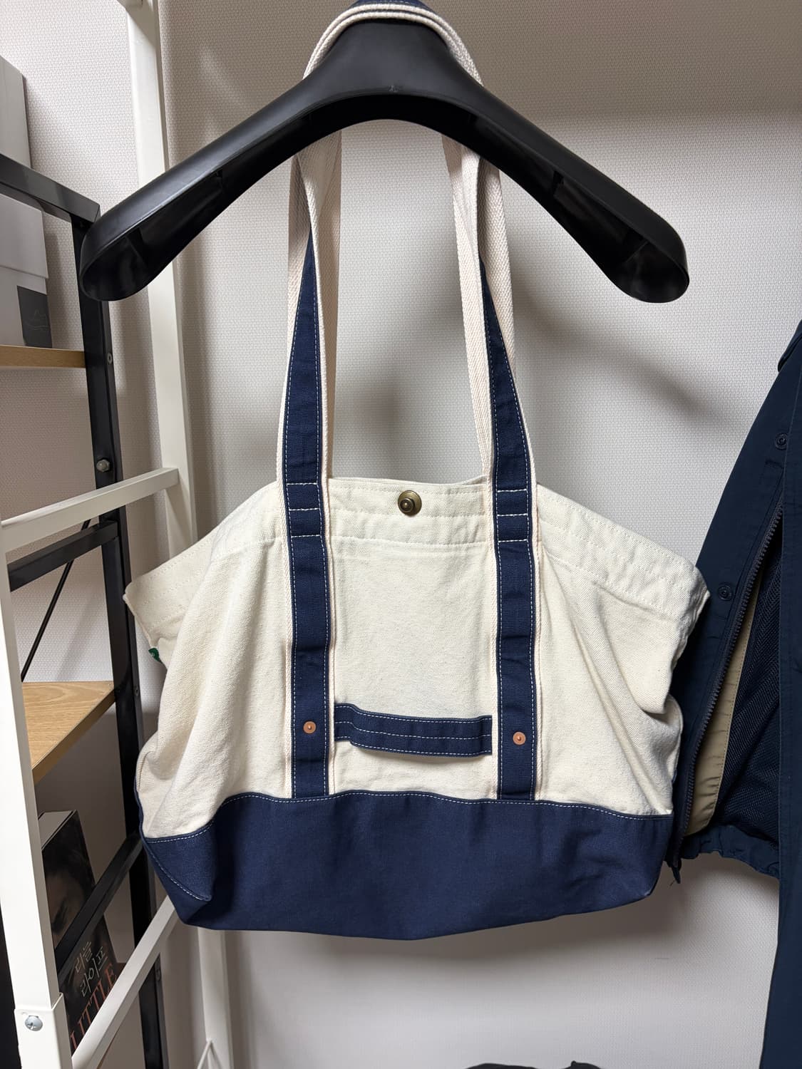 비헤비어 워시드 캔버스 토트백 상품이미지2