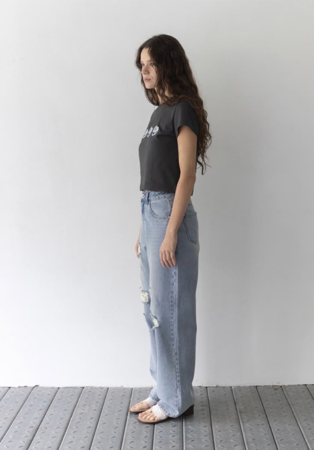 (새상품) 헤이그 haag a destroyed denim S 상품이미지2