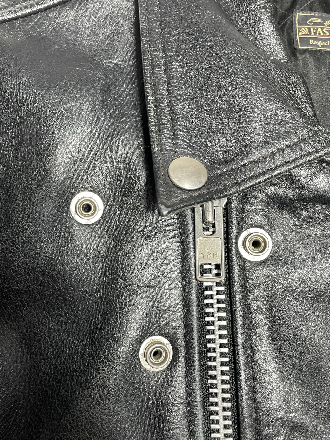 FAST LANE 패스트 레인 블랙 가죽 라이더 자켓 상품이미지4