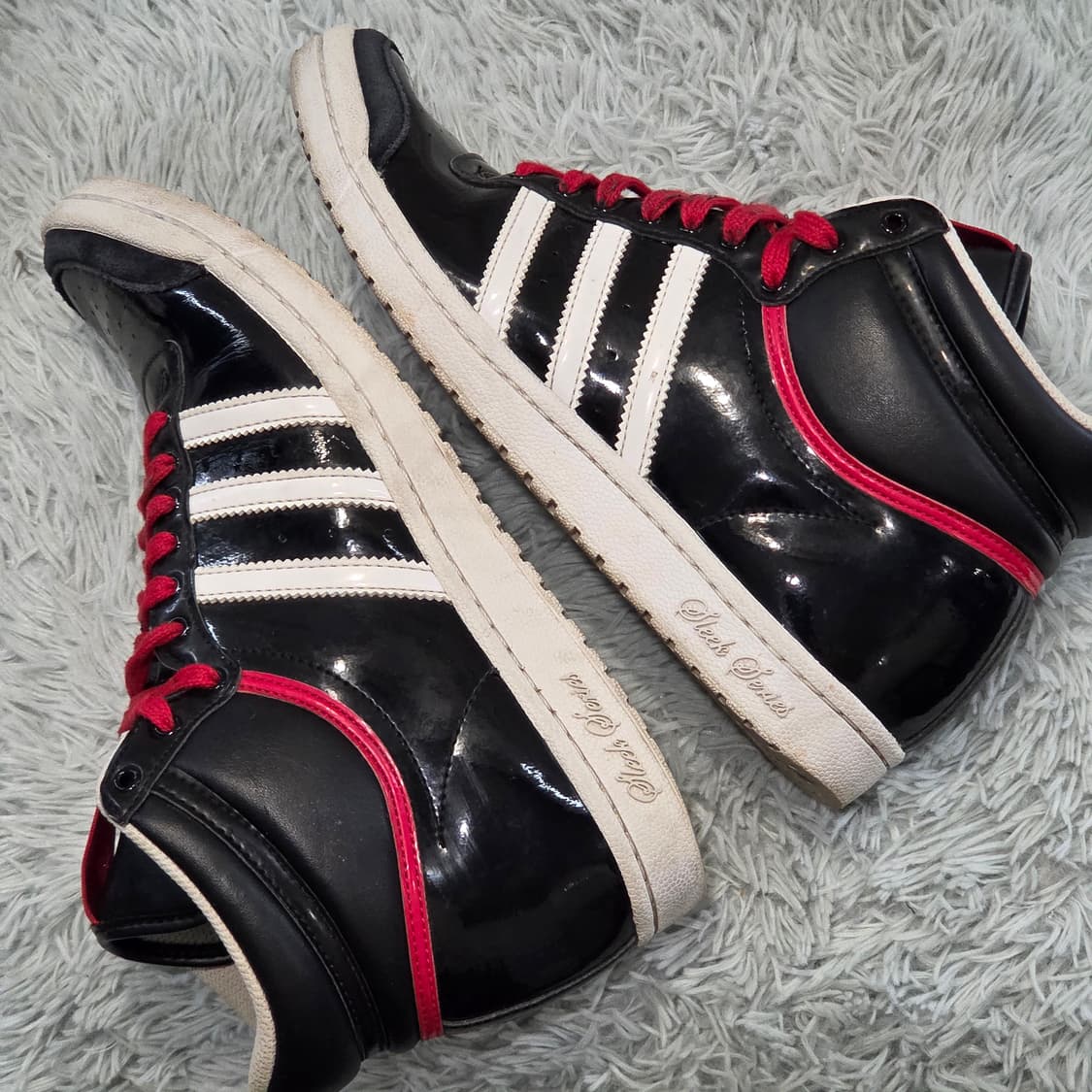 1a-28:아디다스 슬릭 시리즈 하이 블랙 레드 250mm 상품이미지8