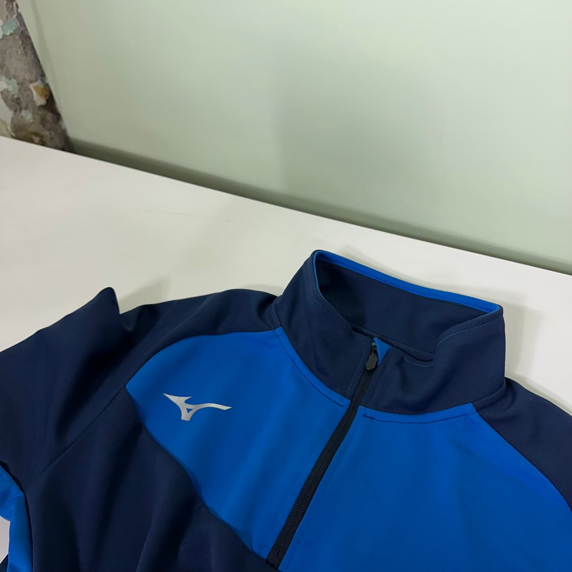 XL 미즈노풋볼 네이비 축구 트레이닝쉘탑 상품이미지4