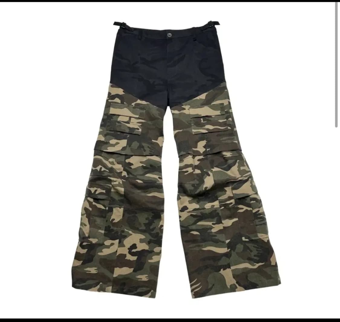 qap 투 티어드 카고팬츠 더블 카모 상품이미지1