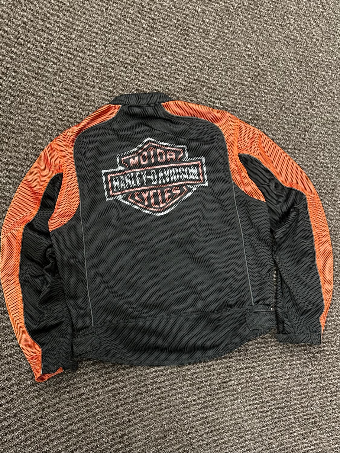 OS)할리데이비슨 빈티지 빅로고 메쉬 모터사이클 자켓 상품이미지7