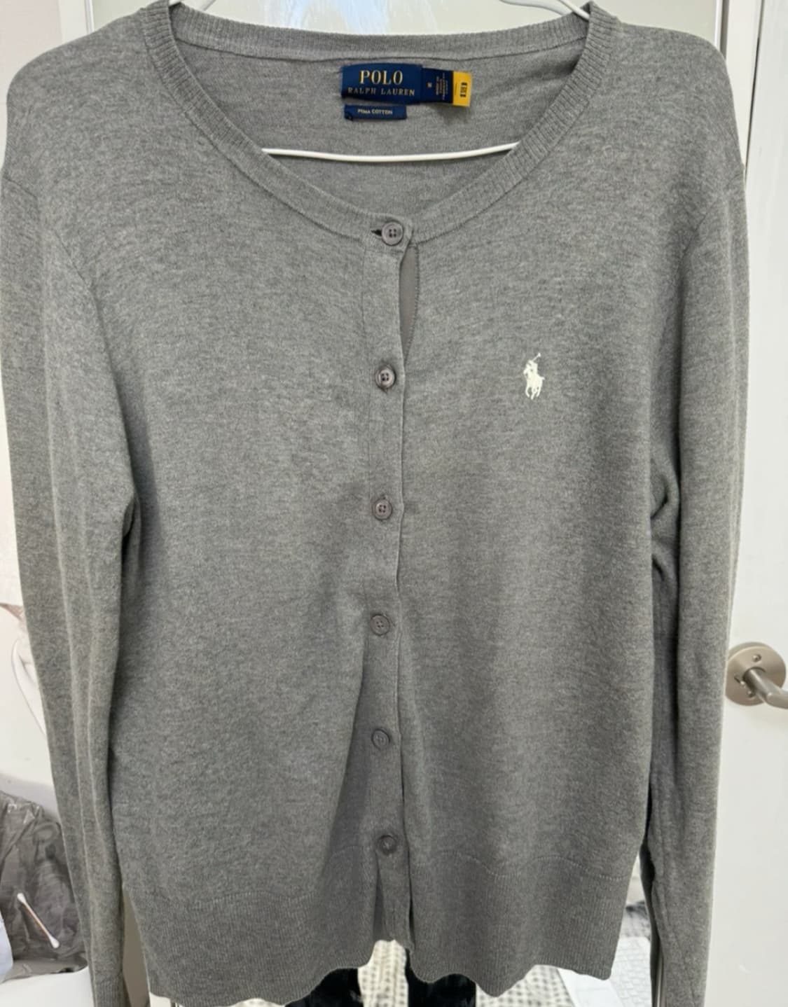 폴로피마코튼가디건m 상품이미지1