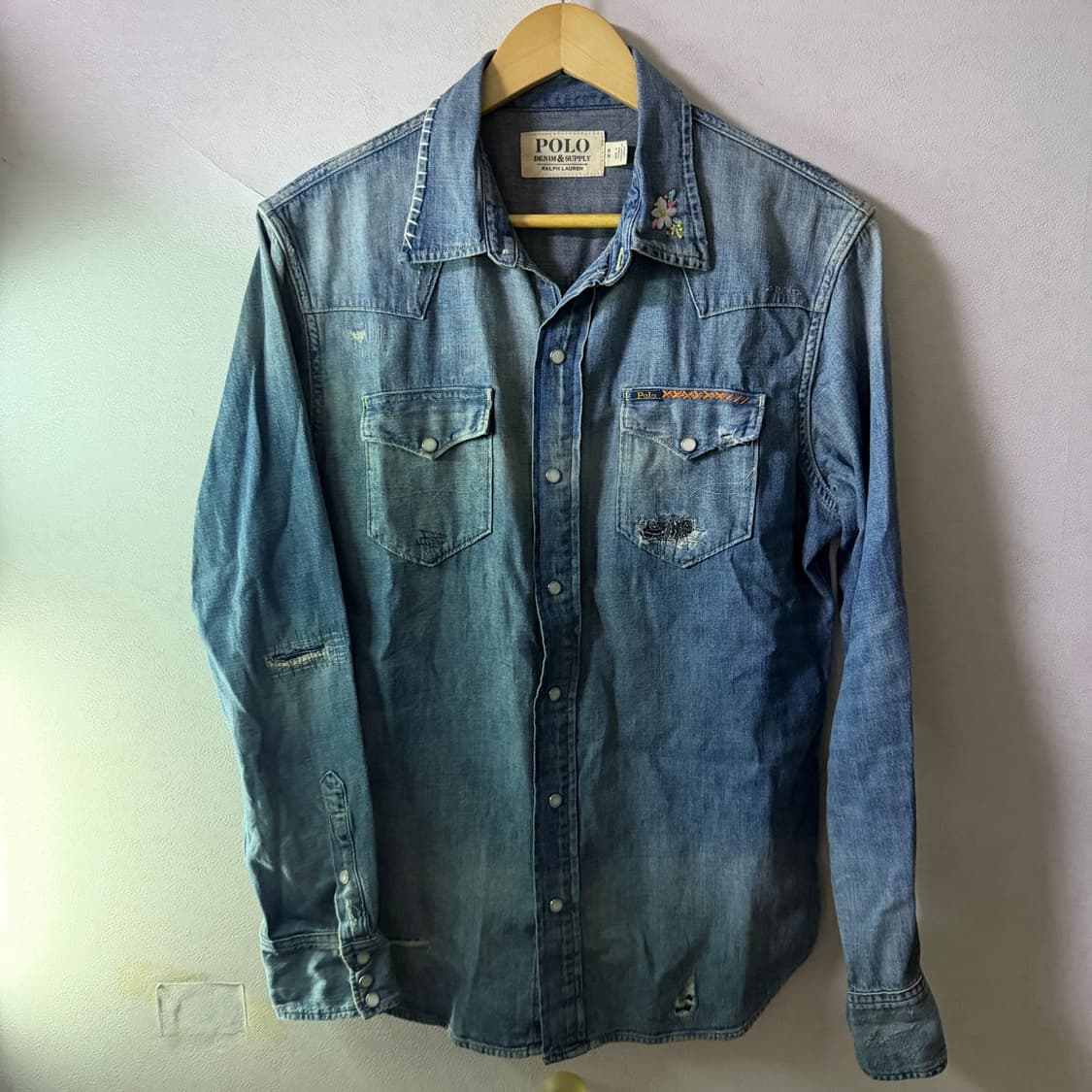 폴로 랄프로렌 데님앤서플라이 웨스턴 투포켓 셔츠 M(100정도) 상품이미지2