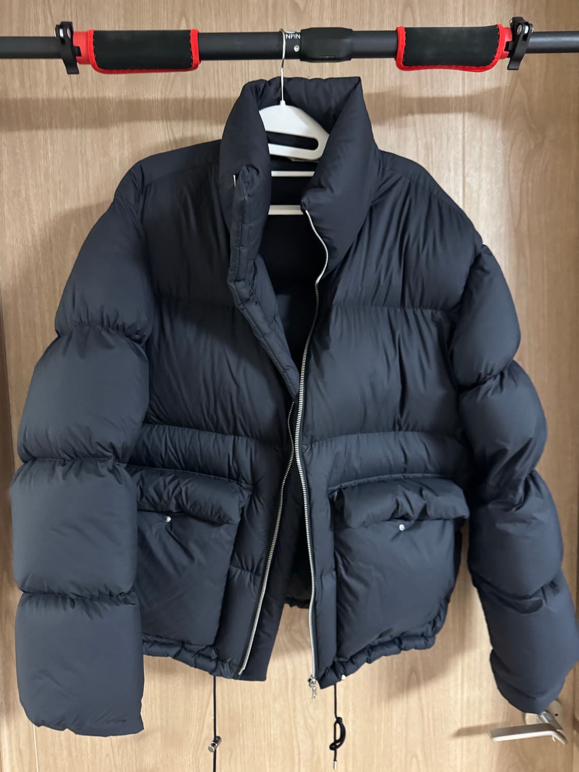 (5)오라리 23 립스탑 다운 패딩 블랙 5사이즈 상품이미지1