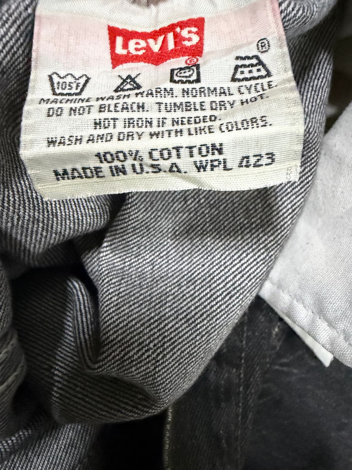 90's usa 리바이스 501 블랙  상품이미지5