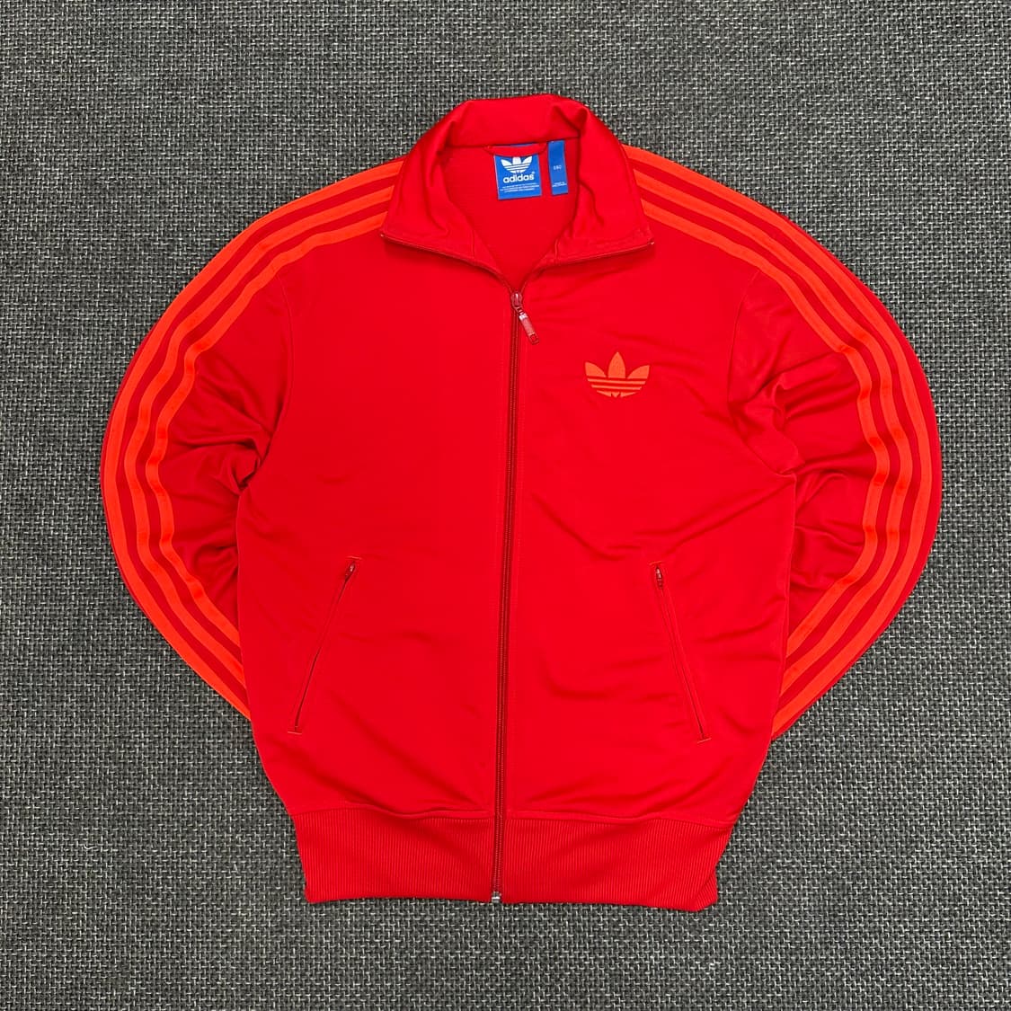 아디다스 구형 파이어버드 오렌지라인 레드 빈티지 져지 90 상품이미지2