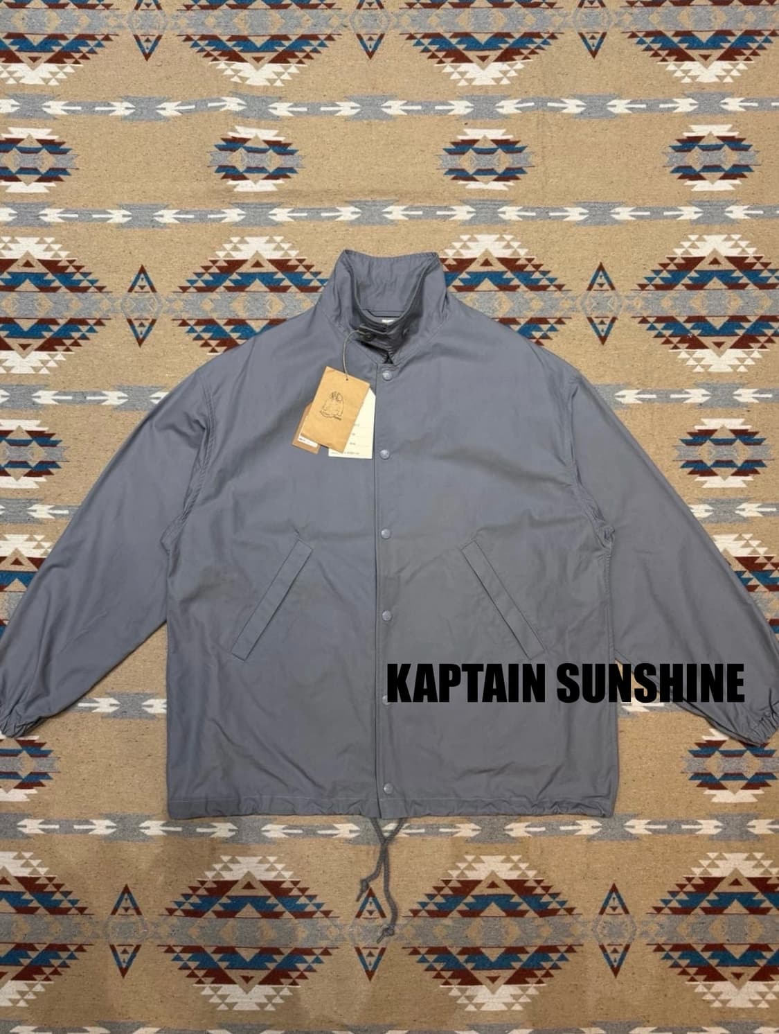 [38][L] 캡틴선샤인 코튼 코치자켓 그레이 상품이미지1