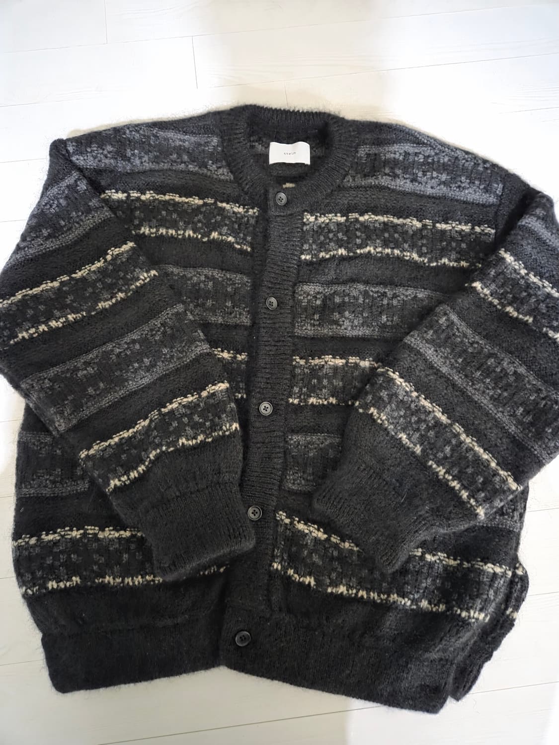 Stein 슈타인 키드 모헤어 페어아일 가디건L 상품이미지1