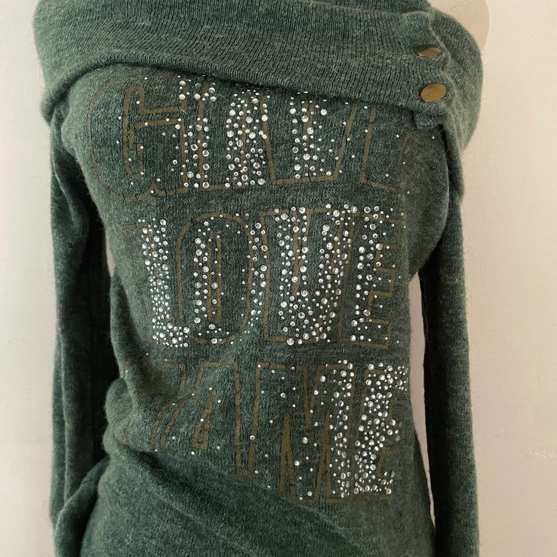 빈티지 니트 오프숄더 니트 shop502 모리걸 사와코 하구미 모리 니트 상품이미지4