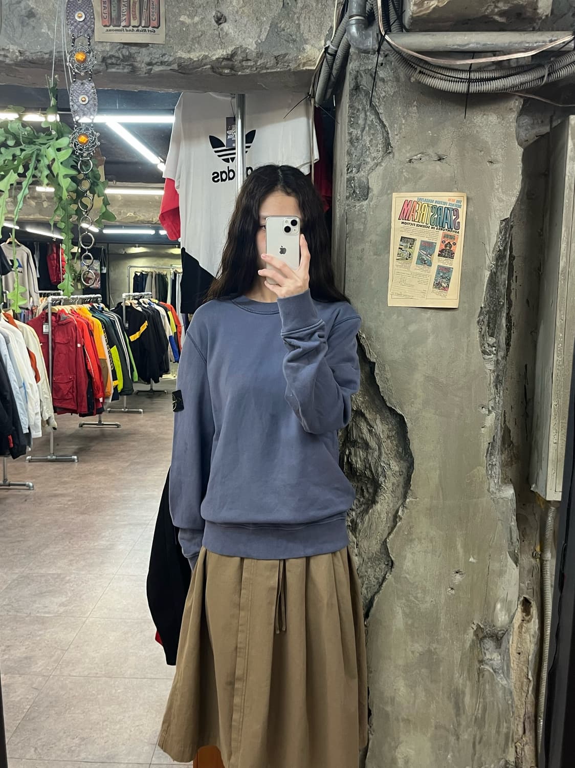 스톤아일랜드 맨투맨 퍼플그레이 M #csz1755 상품이미지2