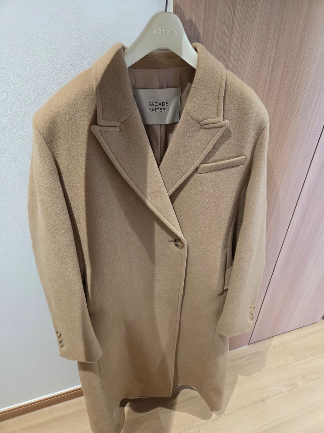 파사드패턴 캐시미어 벨티드 코트. 카멜 상품이미지2