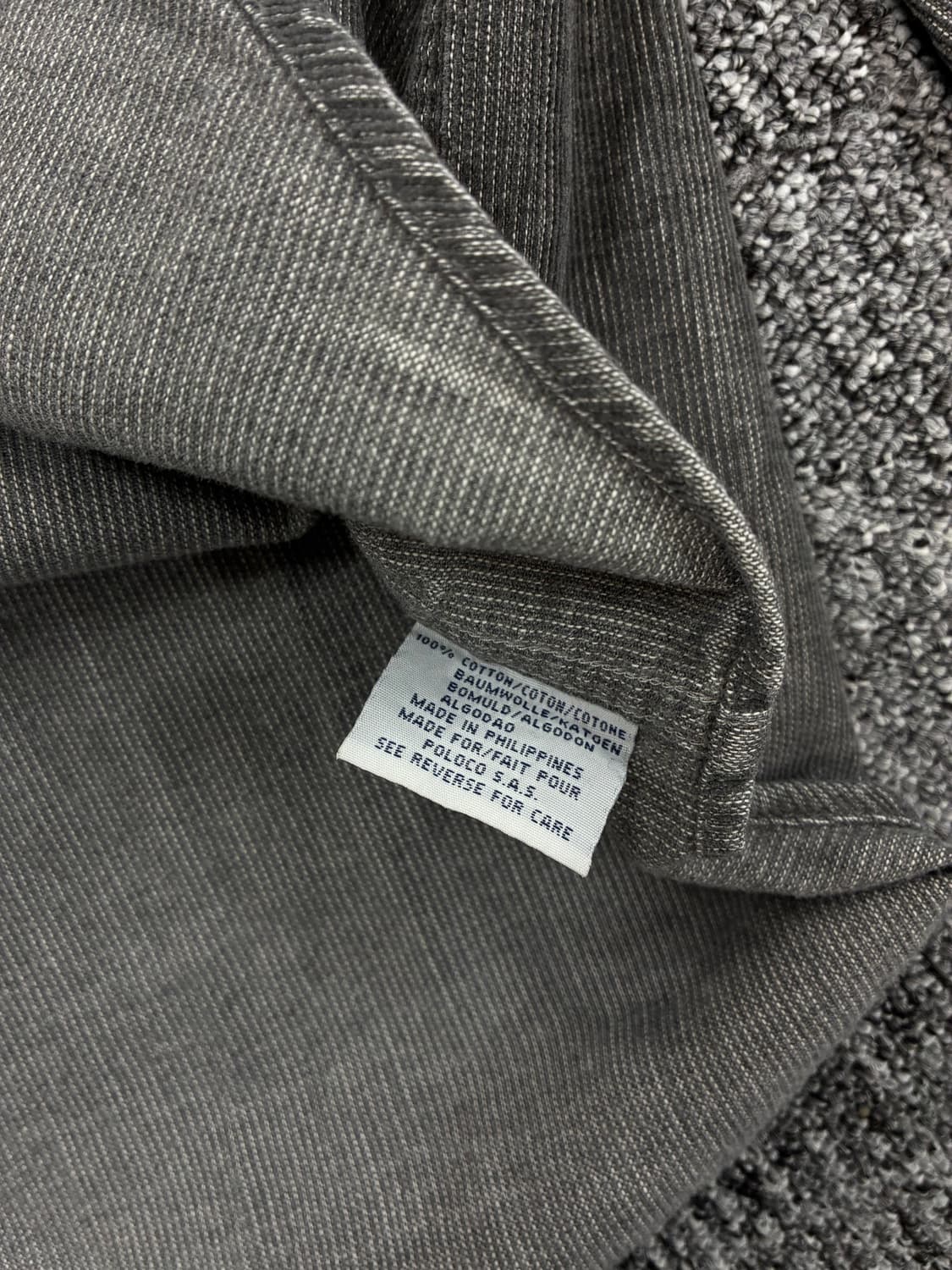 폴로 랄프로렌 흑청 코듀로이 셔츠 XL 상품이미지7